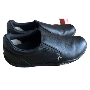 KURU‎ Kivi Slip On Shoes Womens 9 Medium Black Leather Comfort Casual Walking